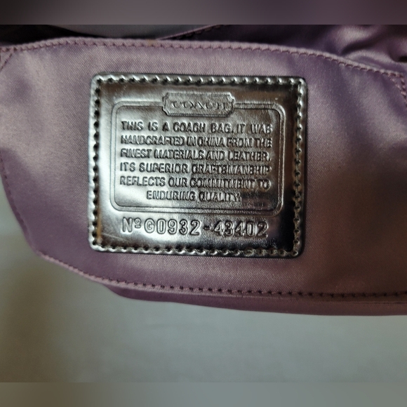 Coach Amanda Metallic Silver Sateen Wristlet Clutch - Picture 12 of 12